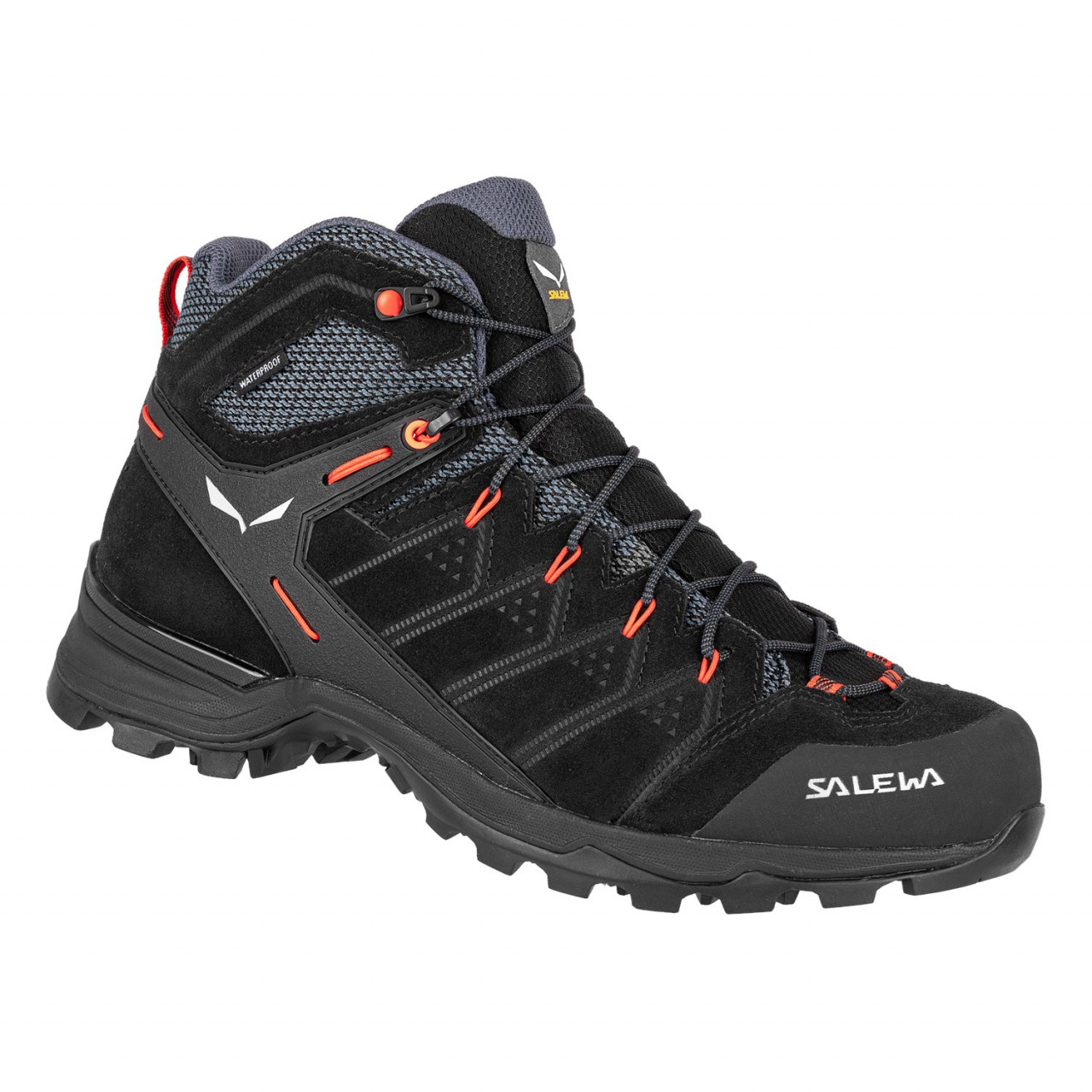 Botas De Montaña Salewa Alp Mate Mid Waterproof Hombre Negros/Naranjas Mexico (DL7169380)